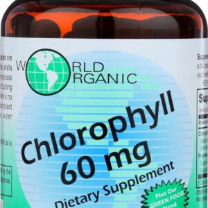 WORLD ORGANIC: Mega Chlorophyll 100mg, 60 Capsules