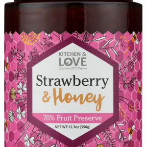 KITCHEN AND LOVE: Preserve Strawberry Honey, 12.3 oz