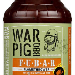 WARPIG BBQ: Sweet Tangy & Spicy Flamethrower BBQ Sauce, 21 oz