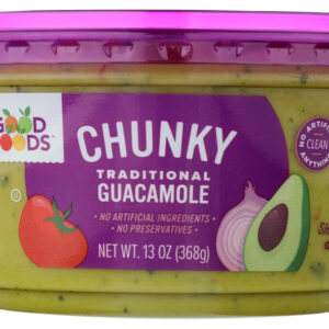 GOOD FOODS: Dip Guac Chunky, 13 oz