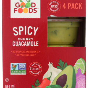 GOOD FOODS: Dip Guac Spicy, 8 oz