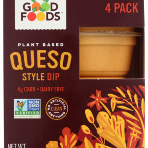 GOOD FOODS: Queso Style Dip 4Pk, 7 oz