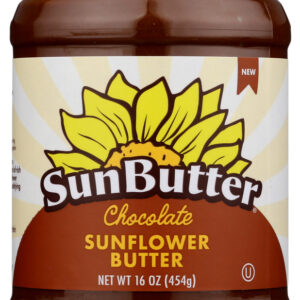 SUNBUTTER NATURAL: Chocolate Sunflower Butter, 16 oz