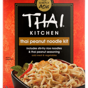 THAI KITCHEN: Thai Peanut Noodle Kit Stir Fry Rice Noodles & Thai Peanut Seasoning, 5.5 oz