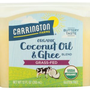 CARRINGTON FARMS: Coconut Oil and Ghee Organic, 12 oz