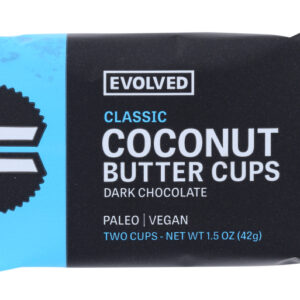 COCONUT BUTTER CUPS: Cups Chocolate Dark Classic Original, 1.5 oz