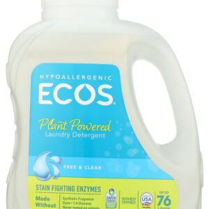 ECOS: Laundry Stain Fighting Enzymes Free & clear, 70 OZ