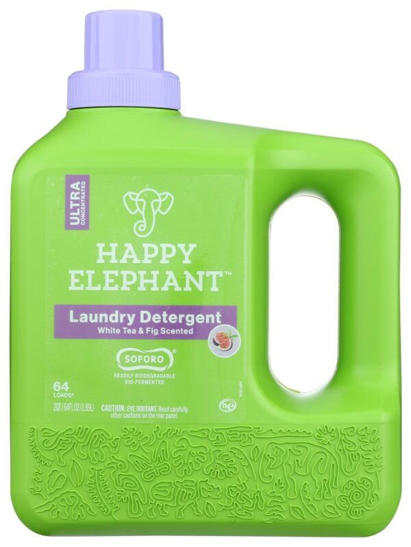 HAPPY ELEPHANT: Detergent Wht Tea, 64 fl oz