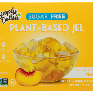 SIMPLY DELISH: Jel Dessert Peach, 0.7 oz