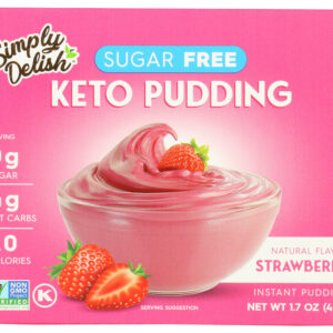 SIMPLY DELISH: Mix Pddng Pie Strwbr Nsgr, 1.7 OZ