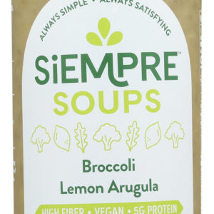 SKINNY SOUPING: Broccoli Lemon Arugula Soup, 16 oz