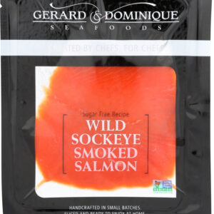 GERARD & DOMINIQUE: Wild Sockeye Smoked Salmon, 3 oz