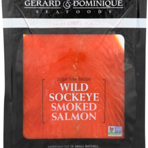 GERARD & DOMINIQUE: Wild Sockeye Smoked Salmon, 6 oz