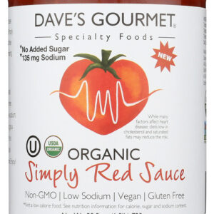 DAVES GOURMET: Simply Red Sauce, 25.5 oz