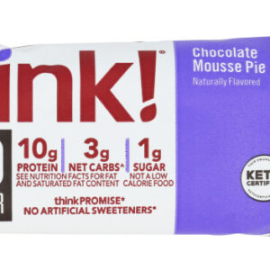 THINK: Chocolate Mousse Pie Keto Protein Bar, 1.2 oz