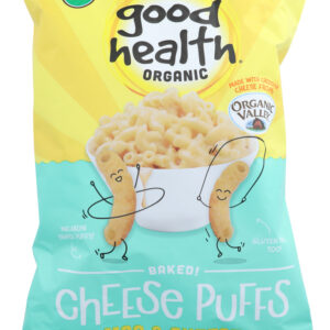 GOOD HEALTH: Baked Cheese Puffs Mac & Cheese Organic, 5.25 oz