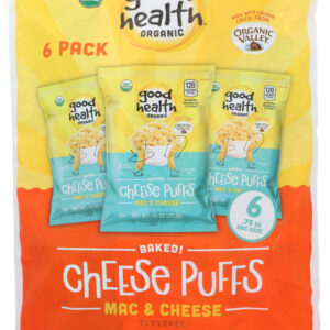 GOOD HEALTH: Baked Cheese Puffs Mac & Cheese 6 Count, 4.5 oz