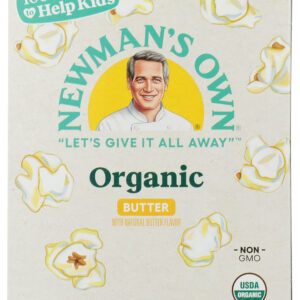 NEWMAN'S OWN: Organic Pop's Corn Organic Microwave Popcorn Butter, 9.9 oz