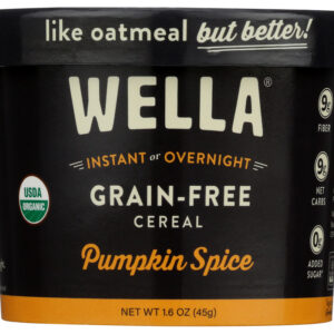 WELLA: Grain Free Cereal Pumpkin Spice Cup, 1.6 oz