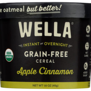 WELLA: Grain Free Cereal Apple Cinnamon Cup, 1.6 oz