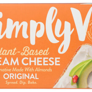 SIMPLY V: Cream Cheese Bar Plant Based, 8 oz