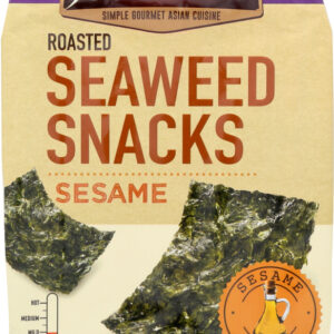 ANNIE CHUN'S: Sesame Roasted Seaweed Snacks Mild, 0.35 oz