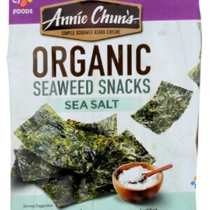 ANNIE CHUNS: Seaweed Snack Sea Salt Mini, 0.16 oz