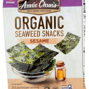 ANNIE CHUNS: Seaweed Snack Sesame Mini, 0.16 oz