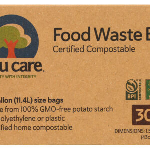 IF YOU CARE: 3 Gallon Compostable Food Waste Bags, 30 bg