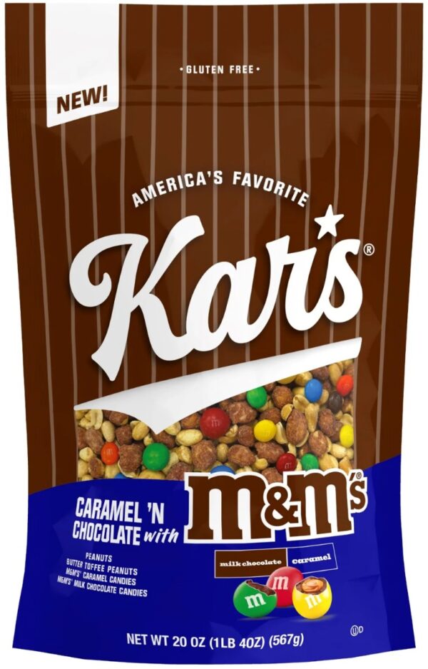 KAR'S: Caramel N Chocolate With M&M's Candies, 20 oz