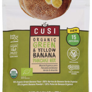 CUSI WORLD: Green Yellow Banana Pancake Mix, 7.05 oz