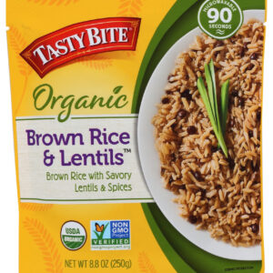 TASTY BITE: Brown Rice & Lentils, 8.8 oz