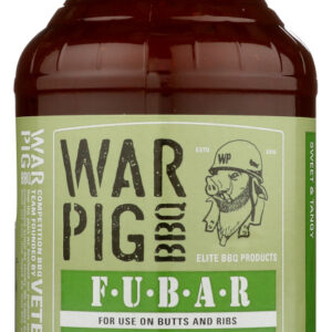 WARPIG BBQ: Sweet & Tangy FUBAR Elite BBQ Sauce, 21 oz
