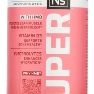 NIRVANA SUPER: Strawberry Basil Seltzer Water, 16.9 fl oz