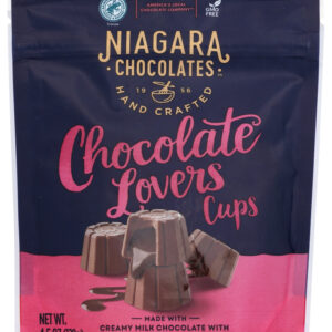 NIAGARA: Chocolate Lovers Cups Stand Up Bag, 4.5 oz