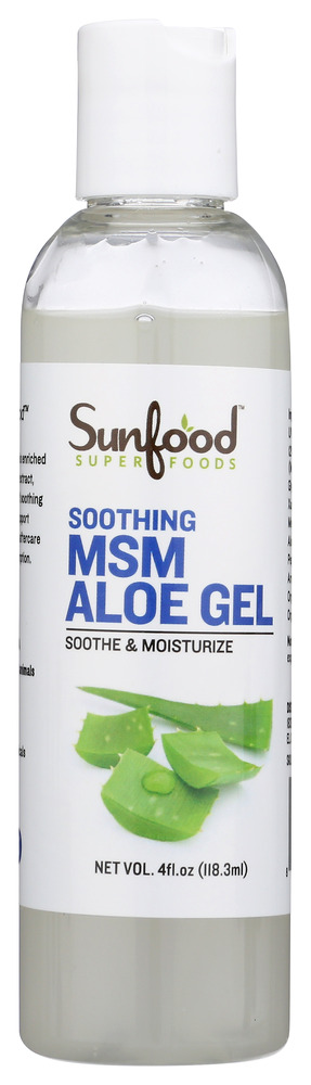 SUNFOOD SUPERFOODS: Gel Aloe After Sun Care, 4 FO