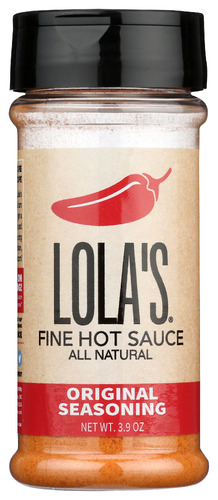 LOLAS FINE HOT SAUCE: Seasoning Original, 3.9 OZ