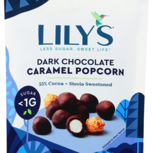 LILYS SWEETS: Popcorn Dark Chocolate Caramel, 3.5 OZ