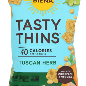 BIENA: Crisps Tasty Thins Tus Hb, 4 OZ