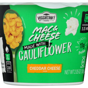 VEGGIECRAFT FARMS: Mac & Cheese Made with Cauliflower Cup, 2.05 oz