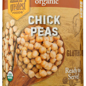 NATURES GREATEST FOODS: Chick Peas Organic, 110 OZ