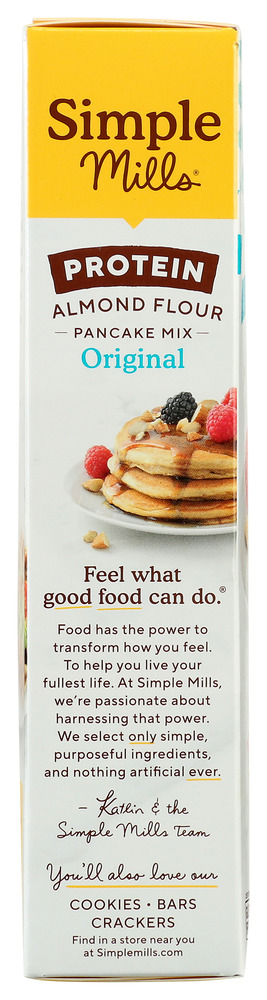 SIMPLE MILLS: Almond Flour Original Protein Pancake Mix, 10.4 oz