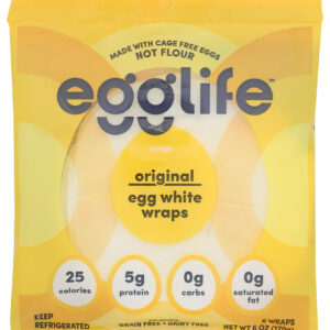 EGGLIFE: Origial Egg White Wraps, 6 ea
