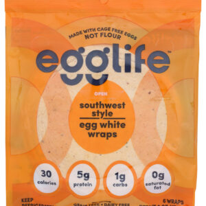 EGGLIFE: Southwest Style Egg White Wraps, 6 ea