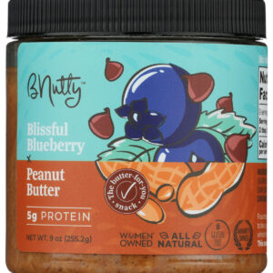 B NUTTY: Peanut Butter Blissful Blueberry, 9 oz
