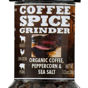 DON PABLO: Peppercorn Organic Coffee Sea Salt Grinder, 1.3 oz