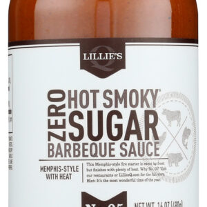 LILLIES Q: Sauce Hot Smoky 0 Sgr, 16 OZ