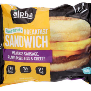 ALPHA FOODS: Meatless Sausage Breakfast Sandwich, 5.5 oz