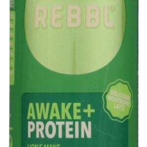 REBBL INC: Awake+ Protein Lion’s Mane Matcha Latte, 12 fo