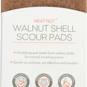 FULL CIRCLE HOME: Neat Nut Walnut Scour Pads, 1 ea